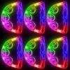 Aywewii LED Tambourines 6 Pack - Glow in The Dark Party Supplies, Light Up Toys Musical Instruments for Kids & Adults, Autism Sensory Toys, Birthday Gifts for Boys & Girls view 1