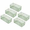 MECCANIXITY Rectangular Floral Foam Cage Plant Holder for Flower Arrangement Centerpiece Decorating, Green Pack of 5 view 1