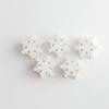 BGHK 50 Pcs Snowflake Wooden Beads Snowflakes Wood Beads Natural Rustic Farmhouse Round Spacer Beads Loose Beads for DIY Crafts Winter Christmas Handmade Home Decoration view 3