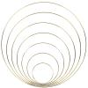 MMLFX 5pcs Metal Ring Iron Circle Round DIY Hoop for Flower Wreath Garland Home Birthday Party Wedding Decoration Baby Shower Catcher Dream (Size : 40cm Metal Hoop) view 1