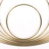 MMLFX 5pcs Metal Ring Iron Circle Round DIY Hoop for Flower Wreath Garland Home Birthday Party Wedding Decoration Baby Shower Catcher Dream (Size : 40cm Metal Hoop) view 3