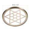 PATIKIL 3.9 Inch Flower Frog Lid, Metal Round Floral Vase Insert Arranger Six-Pointed Star Pattern for Arrangement Plant Fixation, Gold Tone view 2