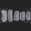 5 Packs Silicone Molds 3D Transparent Jewelry Resin Casting Molds for DIY Handmade Hair Comb Craft Making,Craft Epoxy Comb Resin Mold, Craft Epoxy Comb Resin Mold, 5 Packs Silicone Moldsilicone view 3