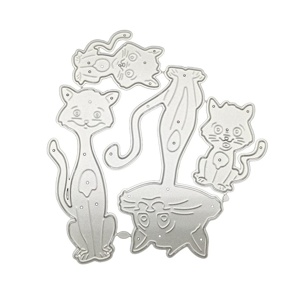 Cats Metal Die Cuts, Cutting Dies for Card Making Clearance, Embossing Dies for Scrapbooking, DIY Album Paper Cards Decoration