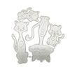 Cats Metal Die Cuts, Cutting Dies for Card Making Clearance, Embossing Dies for Scrapbooking, DIY Album Paper Cards Decoration view 1
