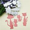 Cats Metal Die Cuts, Cutting Dies for Card Making Clearance, Embossing Dies for Scrapbooking, DIY Album Paper Cards Decoration view 2