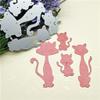 Cats Metal Die Cuts, Cutting Dies for Card Making Clearance, Embossing Dies for Scrapbooking, DIY Album Paper Cards Decoration view 3