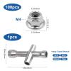 GoHobby 100PCS M4 Lock Nuts & Cross Wrench Hardware Tool Kit for Traxxas Axial Arrma Tamiya Redcat 1/10 RC Monster Truck Crawler Buggy Drift On-Road Car view 2