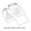 Christmas Snowman Box Metal Die Cuts, Cutting Dies for Card Making Clearance, Embossing Dies for Scrapbooking, DIY Album Paper Cards Decoration view 2