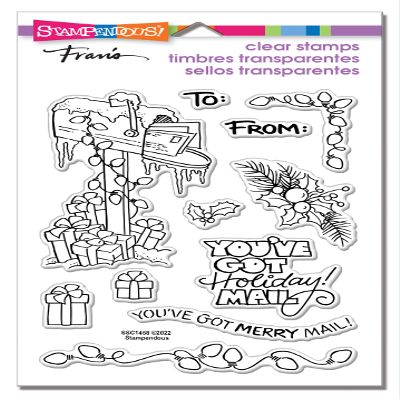 Mailbox Icicles Perfectly Clear Stamp Set
