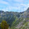 Donners Pass with Sheds Model Railroad Backdrop (N Scale) view 2