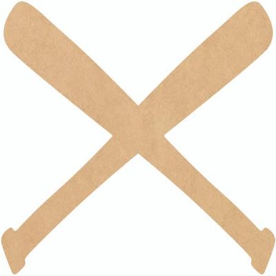 Blank Wooden Baseball Bats 20" Shape, Unfinished MDF 1/8" Ball Bat Craft