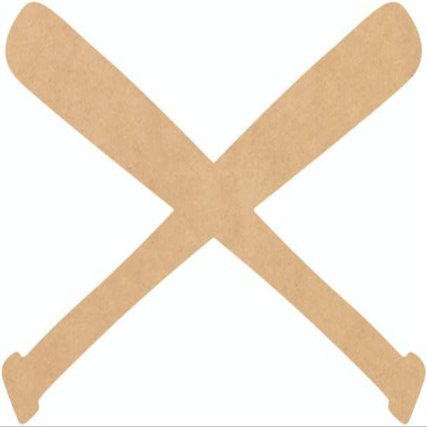 Blank Wooden Baseball Bats 20" Shape, Unfinished MDF 1/8" Ball Bat Craft