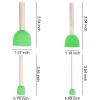 WAFJAMF 60 Pcs Assorted Size Round Sponges Brush Set, 4 Size DIY Paint Tools for Kids Green view 2