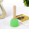 WAFJAMF 60 Pcs Assorted Size Round Sponges Brush Set, 4 Size DIY Paint Tools for Kids Green view 4