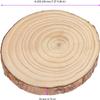 4Pack 8"-9" Round Rustic Woods Slices Unfinished Wood Great for Weddings Centerpieces Craft view 2