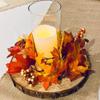 4Pack 8"-9" Round Rustic Woods Slices Unfinished Wood Great for Weddings Centerpieces Craft view 3
