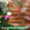 Blulu 75 Pieces 3 Inch Clear Round Acrylic Blanks Bulk Christmas Tree Ornament Acrylic Discs with Ribbons for DIY Craft Hanging Tag view 4