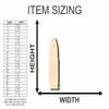 Unfinished Wood Bullet Shape Sporting Craft up to 46" DIY 7" / 1/4" view 2