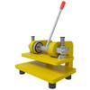 LeTkingok Manual Die Cutting Machine- Sampling Small Press Thickness 0-12MM Fabric Leather Punching Machine Sampler Large Size 260x140MM (Yellow) view 1