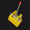 LeTkingok Manual Die Cutting Machine- Sampling Small Press Thickness 0-12MM Fabric Leather Punching Machine Sampler Large Size 260x140MM (Yellow) view 2