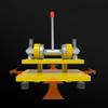 LeTkingok Manual Die Cutting Machine- Sampling Small Press Thickness 0-12MM Fabric Leather Punching Machine Sampler Large Size 260x140MM (Yellow) view 3