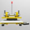 LeTkingok Manual Die Cutting Machine- Sampling Small Press Thickness 0-12MM Fabric Leather Punching Machine Sampler Large Size 260x140MM (Yellow) view 4