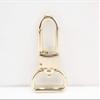 3dancraftit Push Gate Swivel Snap Hooks Lanyards Clasp Clips Lobster Clasps Hook zinc alloying 1 inch / 25mm (Eye Size) 6 Pieces Gold T77 view 1