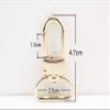 3dancraftit Push Gate Swivel Snap Hooks Lanyards Clasp Clips Lobster Clasps Hook zinc alloying 1 inch / 25mm (Eye Size) 6 Pieces Gold T77 view 2