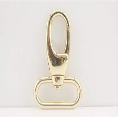 3dancraftit Push Gate Swivel Snap Hooks Lanyards Clasp Clips Lobster Clasps Hook zinc alloying 1.25 inch / 32mm (Eye Size) 6 Pieces Gold AC27