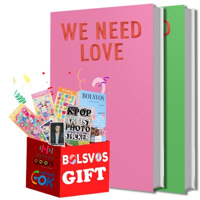 STAYC -WE NEED LOVE [FULL SET ver.] (3rd Single Album) 2 Albums+Pre Order Limited Benefits+BolsVos K-POP eBook (21p), BolsVos Stickers for Toploader, Photocards