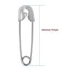 1,000 Pack Mini Safety Pins 0.75 inch (19mm), Small Safety Pins for Clothes, Tiny Safety Pin view 2