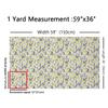 Feelyou Floral Outdoor Fabric by The Yard, Daisy Flowers Bees Upholstery Fabric for Chairs, Spring Garden Sunflower Botanical Decorative Fabric for Home DIY Projects, 10 Yards, Yellow White view 2