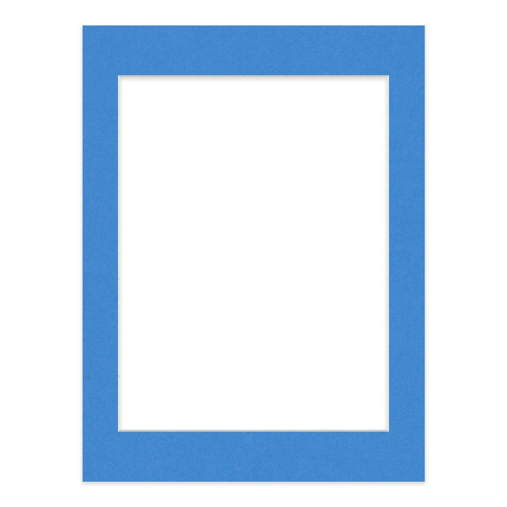 Poster Palooza 12x16 Mat Bevel Cut for 10x13 Photos - Acid Free Bay Blue Precut Matboard - For Pictures, Photos, Framing - 4-ply Thickness