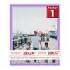 Poster Palooza 28x34 Mat Bevel Cut for 26x32 Photos - Acid Free Light Purple Precut Matboard - For Pictures, Photos, Framing - 4-ply Thickness view 1