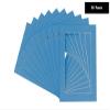Poster Palooza Pack of TEN 8.5x11 Mats Bevel Cut for 6x9 Photos - Acid Free Bay Blue Precut Matboards For Pictures, Photos, Framing - 4-ply Thickness view 2