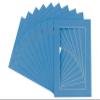 Poster Palooza Pack of TEN 8.5x11 Mats Bevel Cut for 6x9 Photos - Acid Free Bay Blue Precut Matboards For Pictures, Photos, Framing - 4-ply Thickness view 3