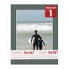 11x14 Mat Bevel Cut for 9x12 Photos - Acid Free Charcoal Grey Precut Matboard With Backing Board and Crystal Clear, Self Seal Photo Mat Bag - For Pictures, Photos, Framing - 4-ply Thickness view 1