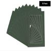 Poster Palooza Pack of TEN 8.5x11 Mats Bevel Cut for 6x9 Photos - Acid Free Hunter Green Precut Matboards For Pictures, Photos, Framing - 4-ply Thickness view 2