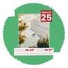 Poster Palooza Pack of 25 Acid Free 16x20 Mats Bevel Cut for 13x17 Photos - Bright Green Precut Matboards With Backing Boards and Clear Photo Mat Bags For Pictures, Photos, Framing - 4-ply Thickness view 1