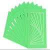 Poster Palooza Pack of 25 Acid Free 16x20 Mats Bevel Cut for 13x17 Photos - Bright Green Precut Matboards With Backing Boards and Clear Photo Mat Bags For Pictures, Photos, Framing - 4-ply Thickness view 3