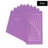 Poster Palooza Pack of 25 Acid Free 10x13 Mats Bevel Cut for 8x10 Photos - Dark Purple Precut Matboards With Backing Boards and Clear Photo Mat Bags For Pictures, Photos, Framing - 4-ply Thickness view 2