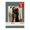 Poster Palooza 10x14 Mat Bevel Cut for 8x10 Photos - Acid Free Charcoal Grey Precut Matboard - For Pictures, Photos, Framing - 4-ply Thickness view 1