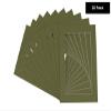 Poster Palooza Pack of 25 Acid Free 16x20 Mats Bevel Cut for 13x17 Photos - Dill Green Precut Matboards With Backing Boards and Clear Photo Mat Bags For Pictures, Photos, Framing - 4-ply Thickness view 2