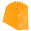 Poster Palooza Pack of 25 Acid Free 8x11 Mats Bevel Cut for 6x9 Photos - Orange Precut Matboards With Backing Boards and Clear Photo Mat Bags For Pictures, Photos, Framing - 4-ply Thickness view 3