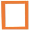 Poster Palooza Pack of 25 Acid Free 8x11 Mats Bevel Cut for 6x9 Photos - Orange Precut Matboards With Backing Boards and Clear Photo Mat Bags For Pictures, Photos, Framing - 4-ply Thickness view 4