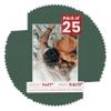 Poster Palooza Pack of 25 Acid Free 11x17 Mats Bevel Cut for 9.5x13 Photos - Hunter Green Precut Matboards With Backing Boards and Clear Photo Mat Bags For Pictures, Photos, Framing - 4-ply Thickness view 1