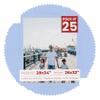 Poster Palooza Pack of 25 Acid Free 28x34 Mats Bevel Cut for 26x32 Photos - Baby Blue Precut Matboards With Backing Boards and Clear Photo Mat Bags For Pictures, Photos, Framing - 4-ply Thickness view 1