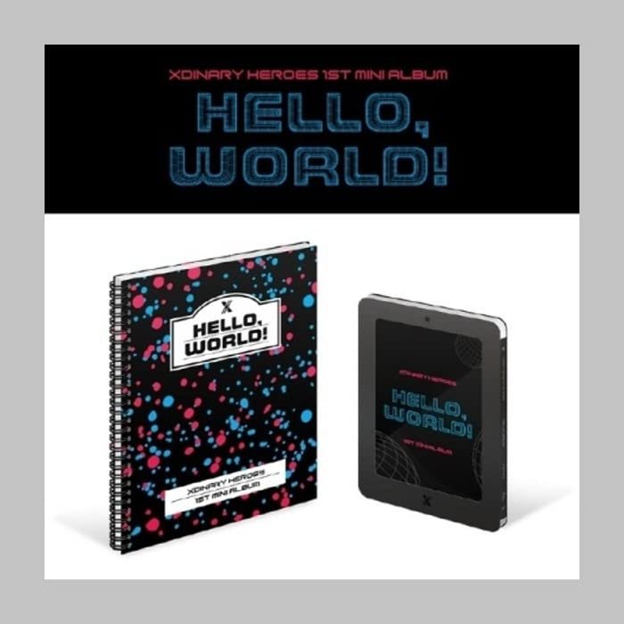 DREAMUS Xdinary Heroes Hello, World! 1st Mini Album Tutorial Session Version CD+1p Poster+88p PhotoBook+1p PhotoCard+1p Folding PhotoCard+1ea Pop-up Card+1ea Hologram Sticker+Tracking Sealed
