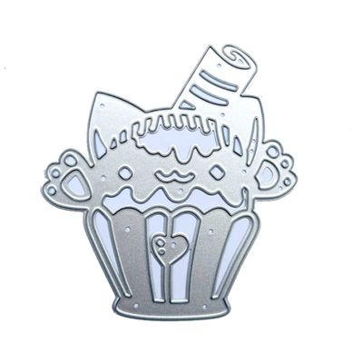 Cat Ice Cream Metal Die Cuts, Cutting Dies for Card Making Clearance, Embossing Dies for Scrapbooking, DIY Album Paper Cards Decoration